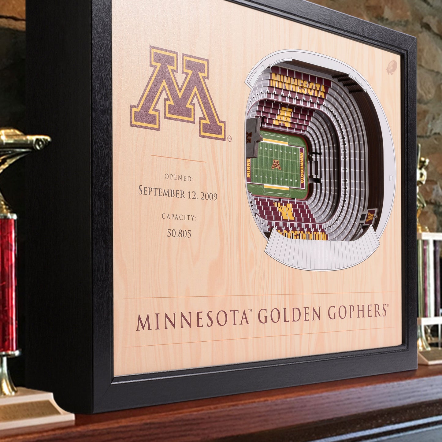NCAA Minnesota Golden Gophers 25-Layer StadiumView Wallart