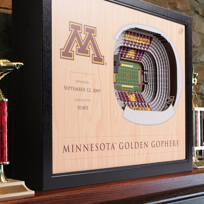NCAA Minnesota Golden Gophers 25-Layer StadiumView Wallart