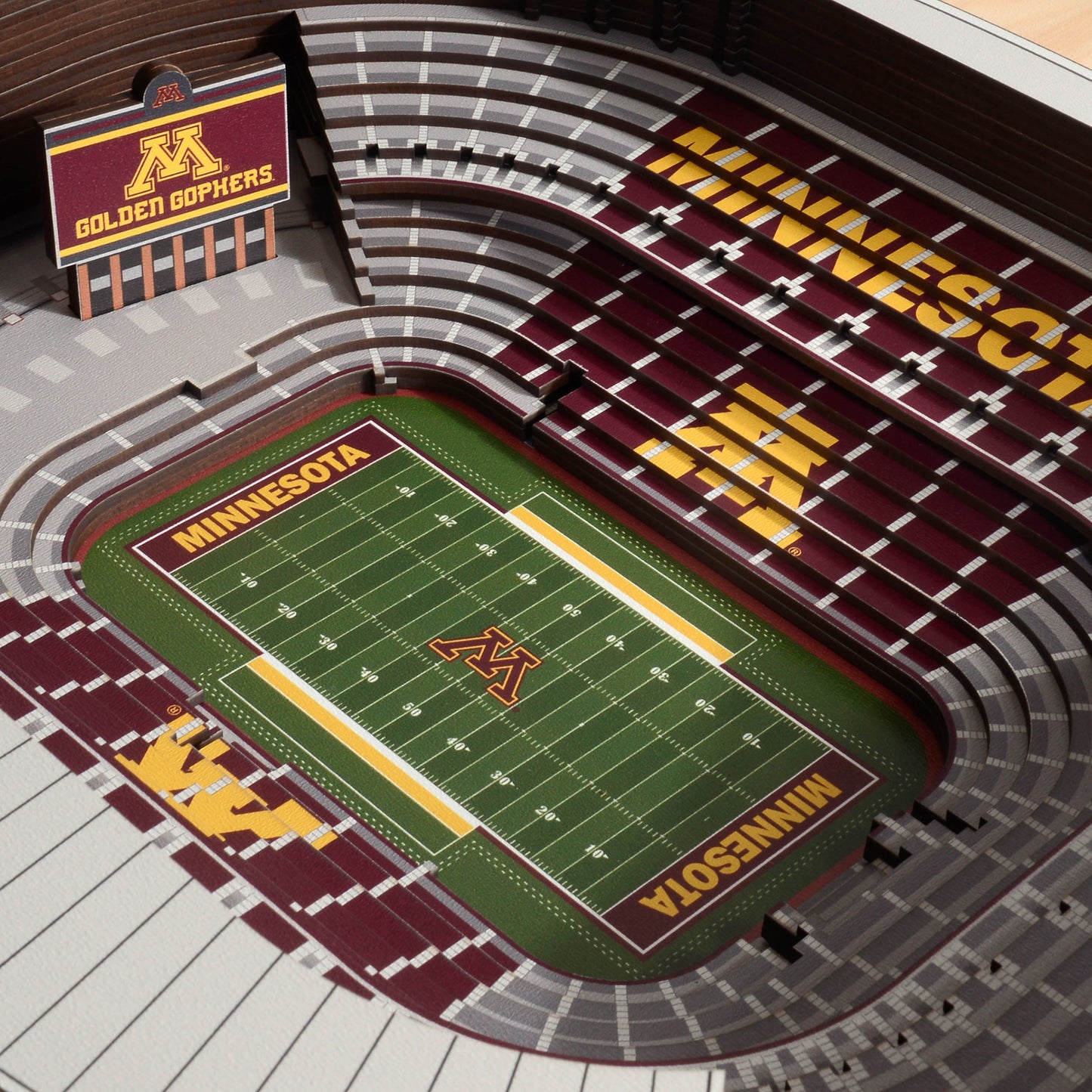 NCAA Minnesota Golden Gophers 25-Layer StadiumView Wallart