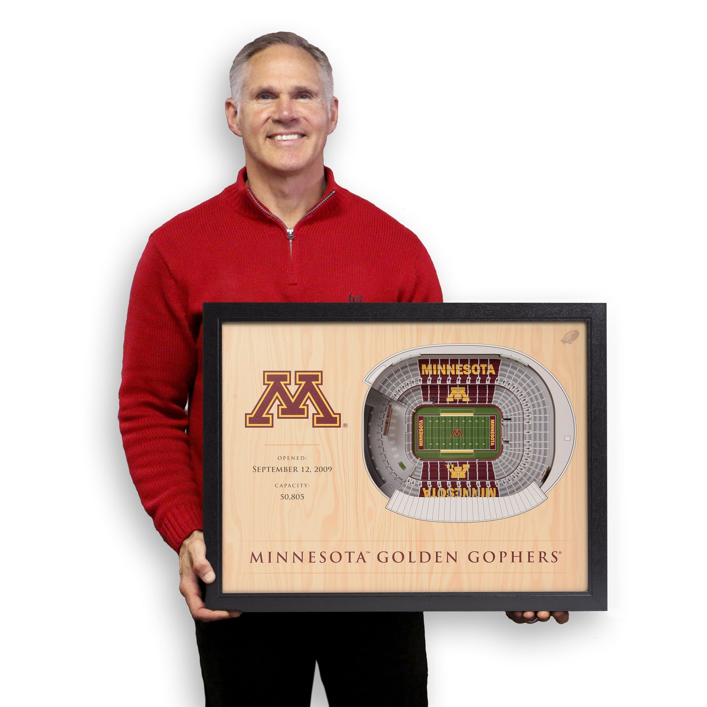 NCAA Minnesota Golden Gophers 25-Layer StadiumView Wallart