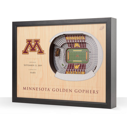 NCAA Minnesota Golden Gophers 25-Layer StadiumView Wallart