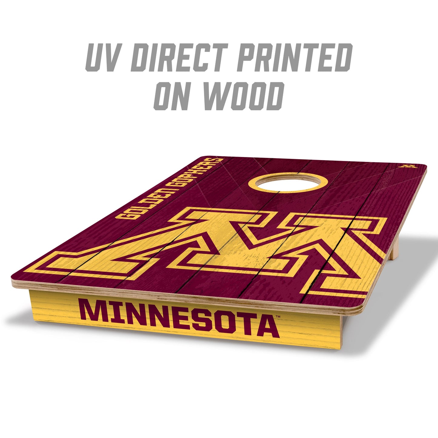 NCAA Minnesota Golden Gophers 2' X 3' All-Wood Cornhole Set - Alt 1