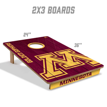 NCAA Minnesota Golden Gophers 2' X 3' All-Wood Cornhole Set - Alt 4