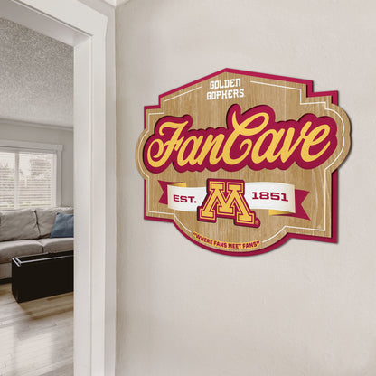 Minnesota Golden Gophers Fan Cave Sign Alt 2
