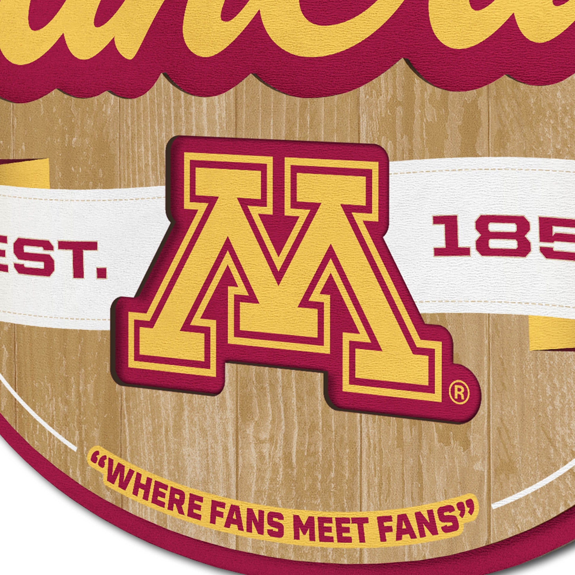 Minnesota Golden Gophers Fan Cave Sign Alt 3