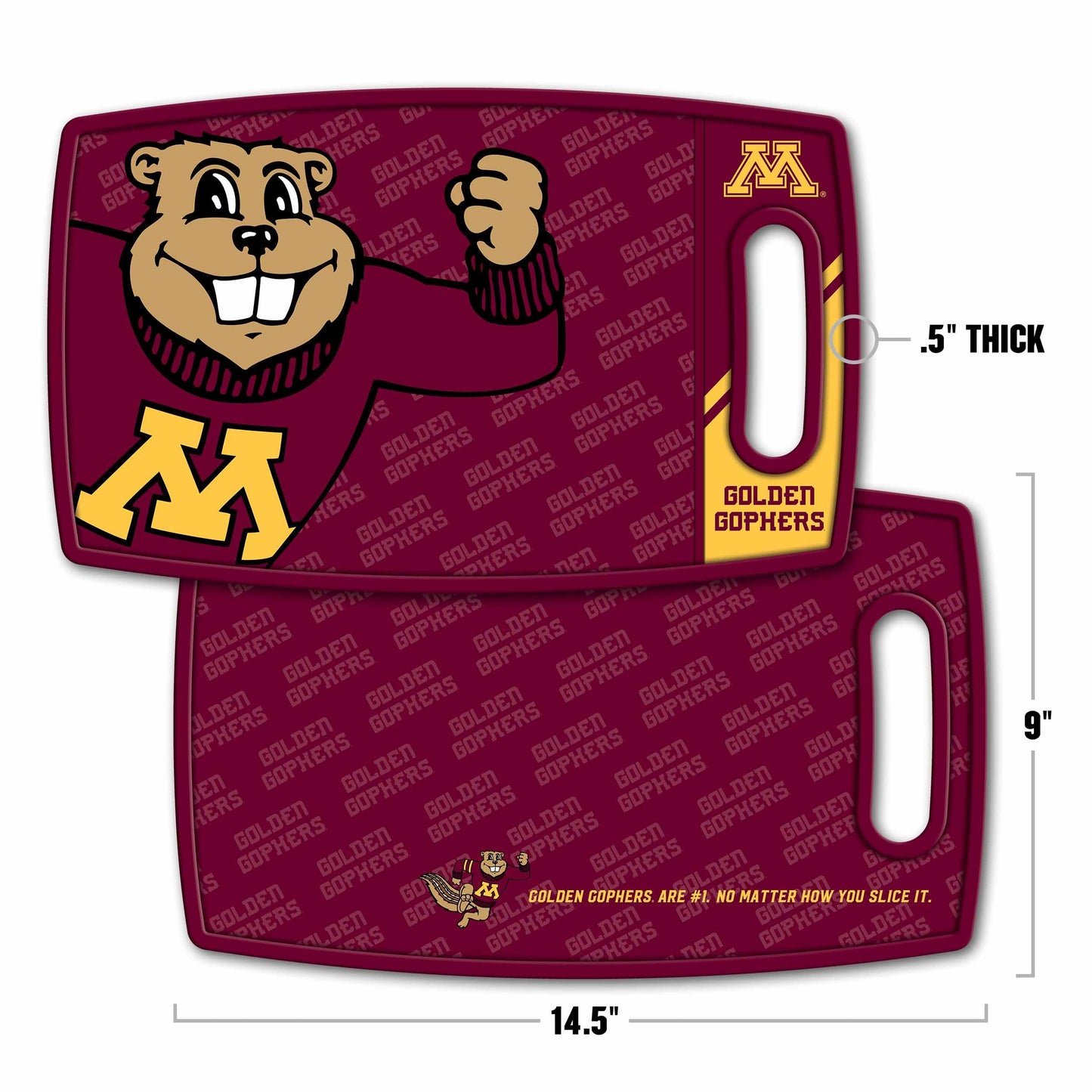 Minnesota Golden Gophers Logo Series Cutting Board Alt 1
