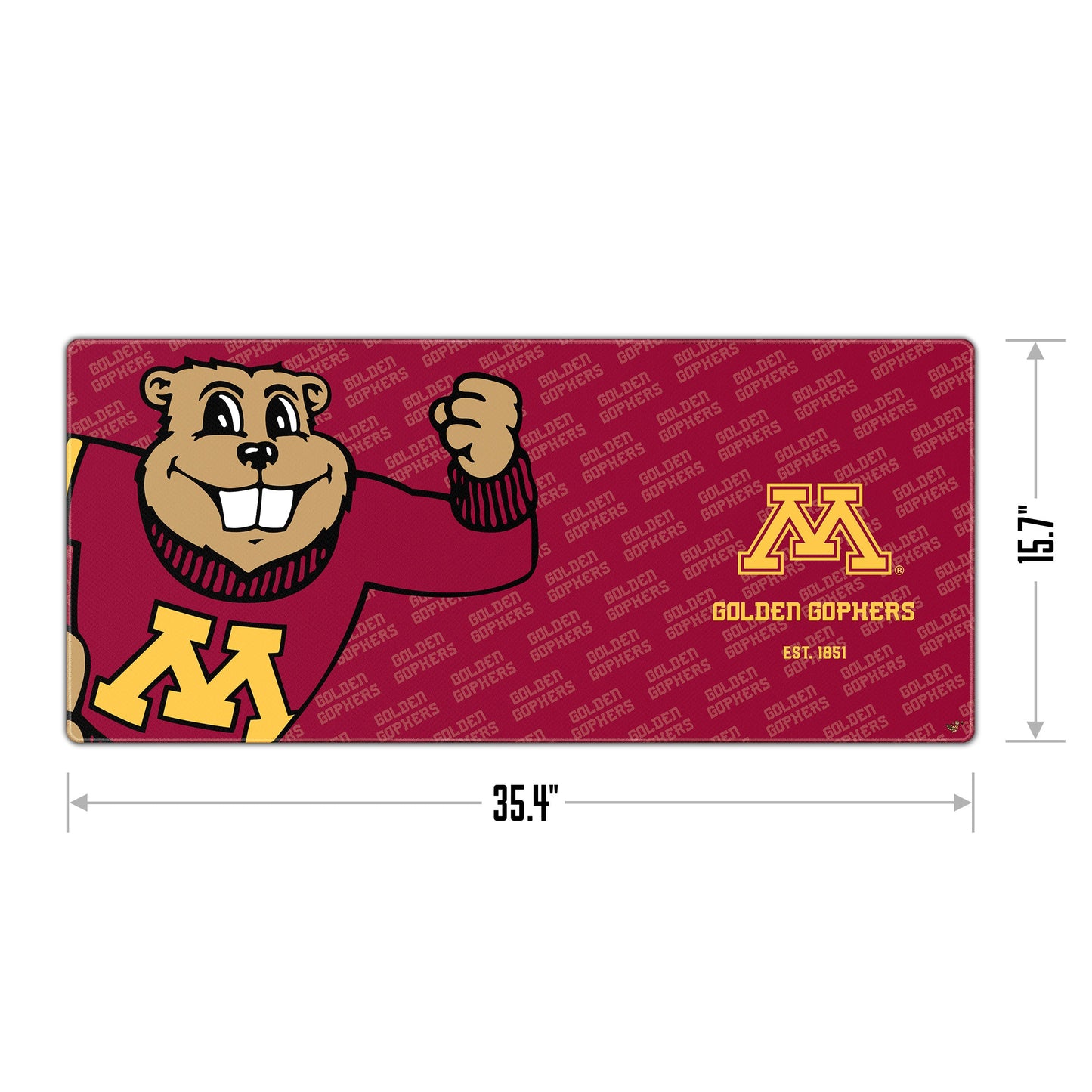 Minnesota Golden Gophers Logo Series Desk Pad Alt 1