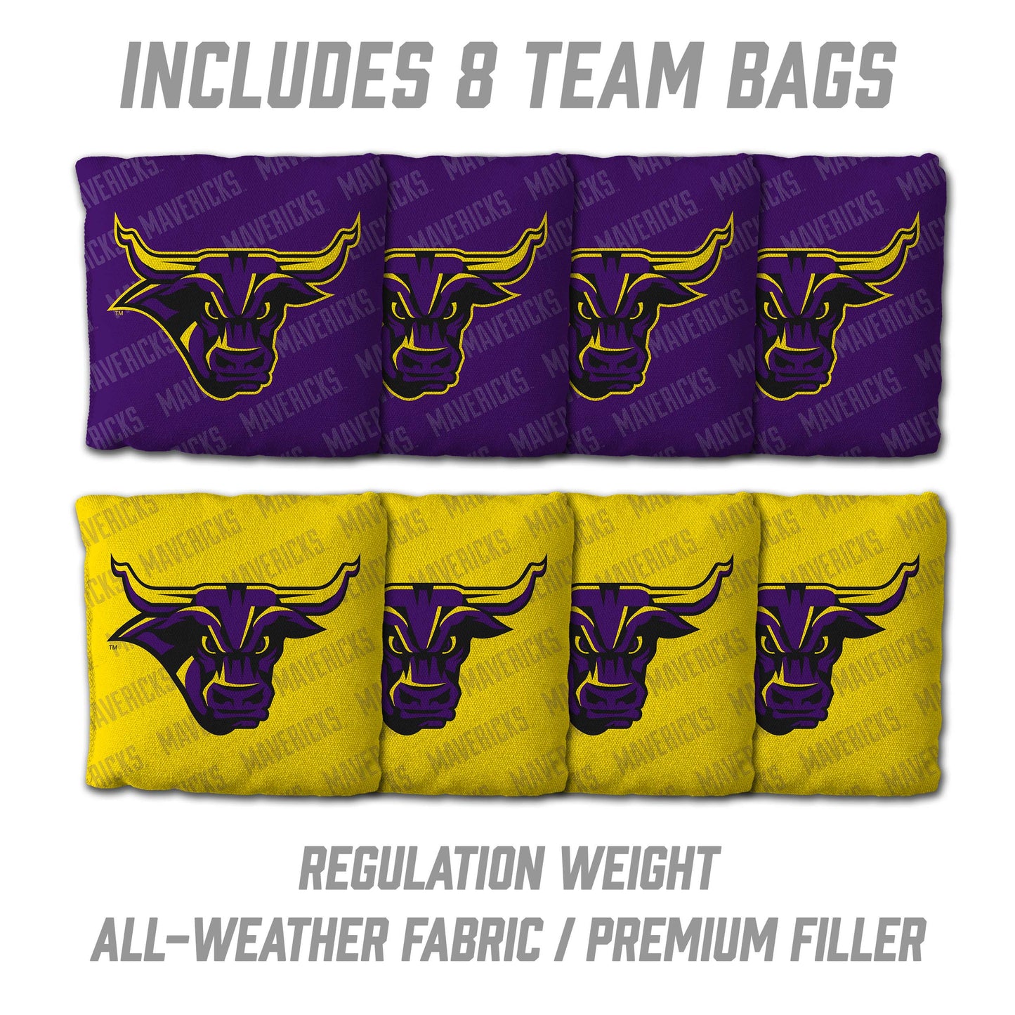 NCAA Minnesota State Mavericks 2' X 3' All-Wood Cornhole Set - Alt 3