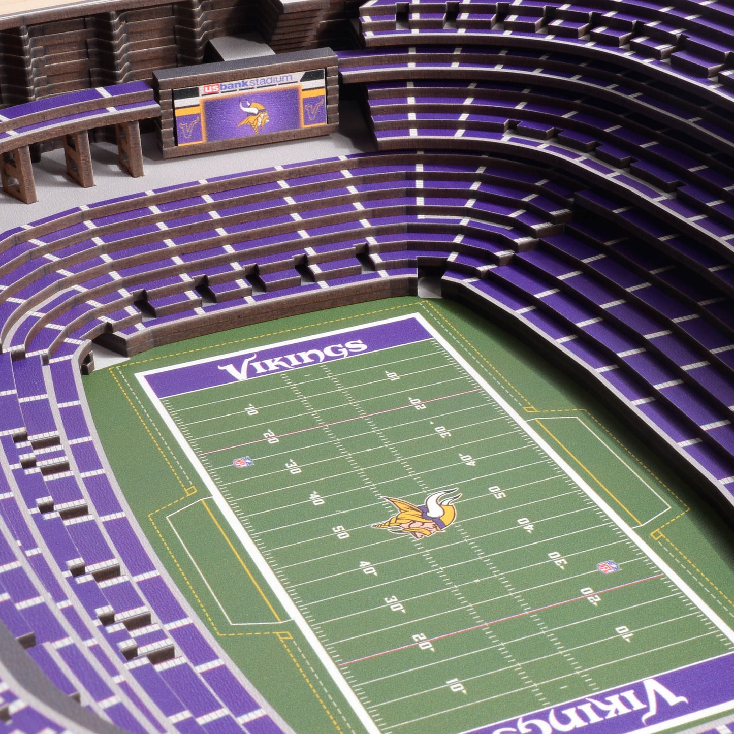 NFL Minnesota Vikings 25-Layer StadiumView Wallart
