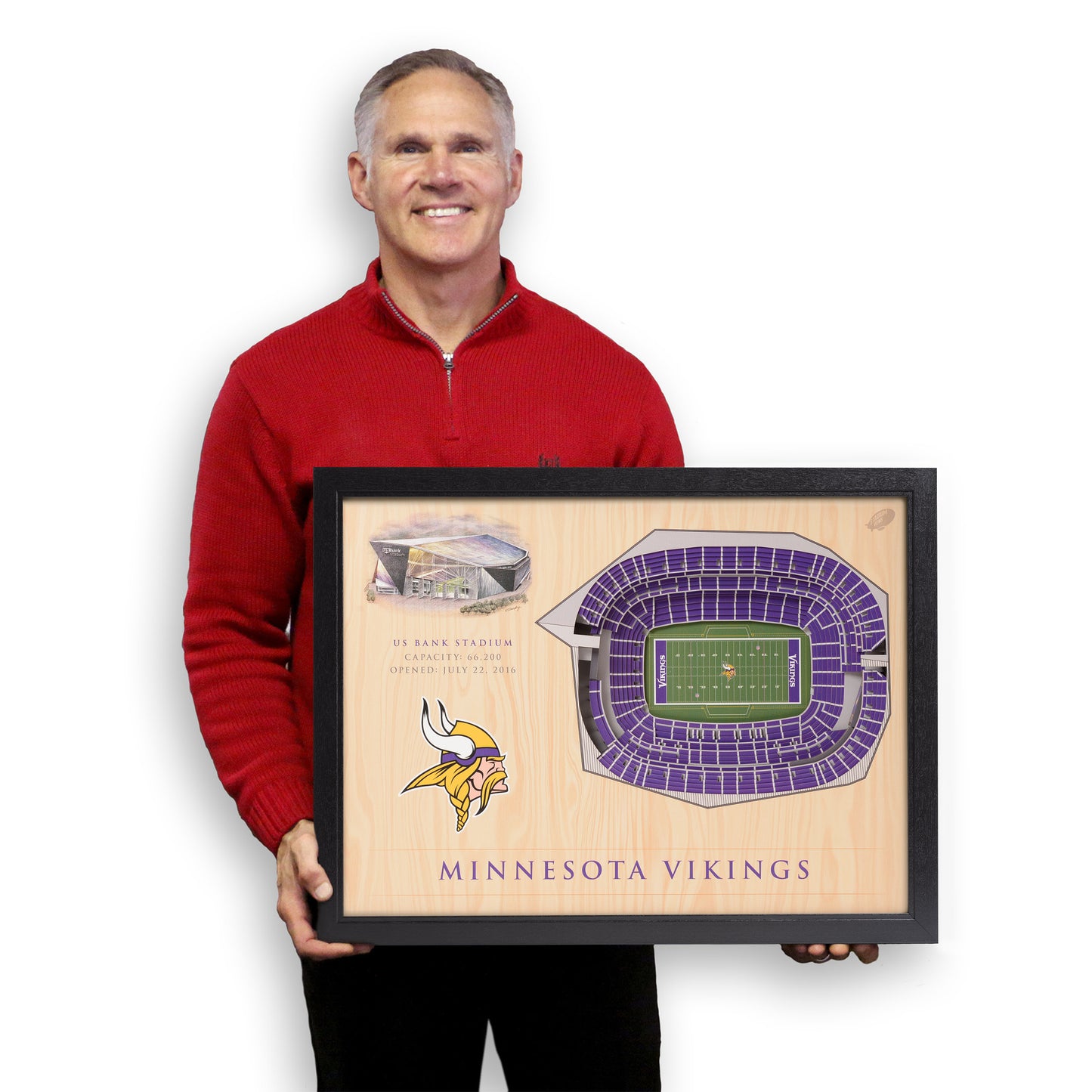 NFL Minnesota Vikings 25-Layer StadiumView Wallart