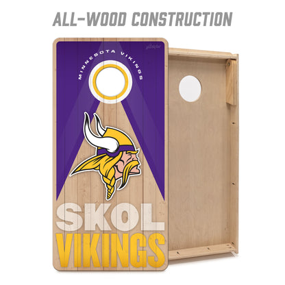 NFL Minnesota Vikings 2' x 4' All-Wood Cornhole Set