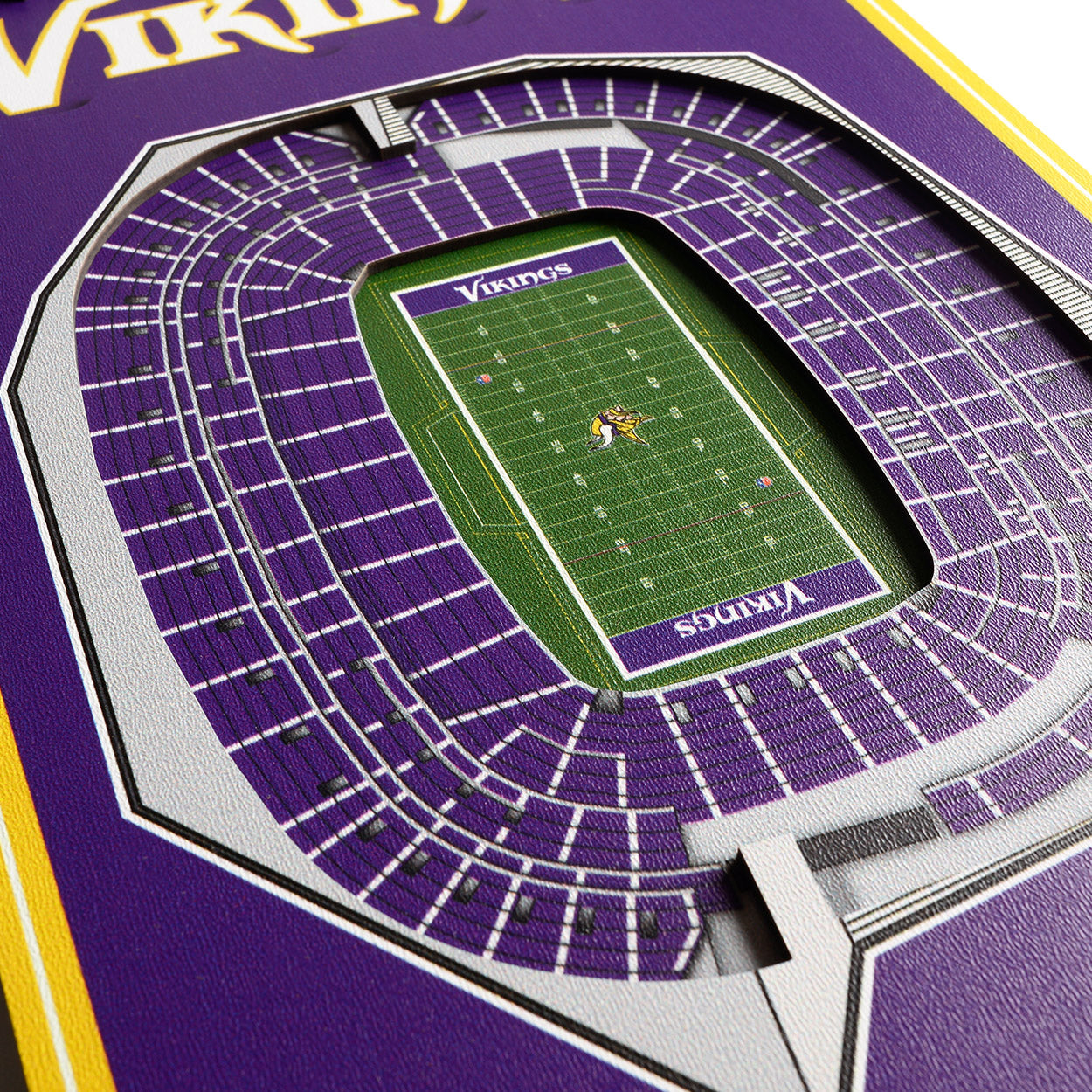 NFL Minnesota Vikings 3D Stadium Banner 8' X 32'