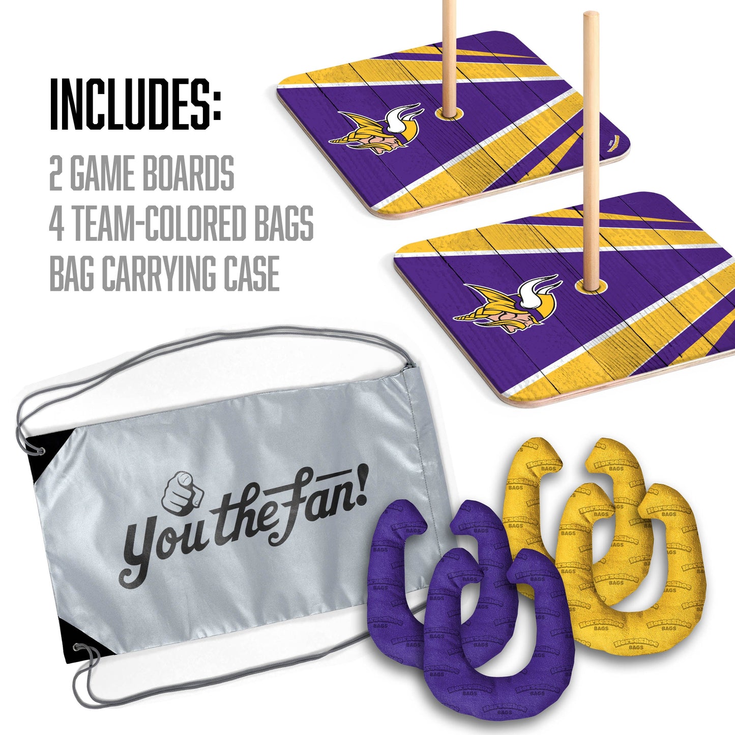 NFL Minnesota Vikings Horseshoe Bag Game