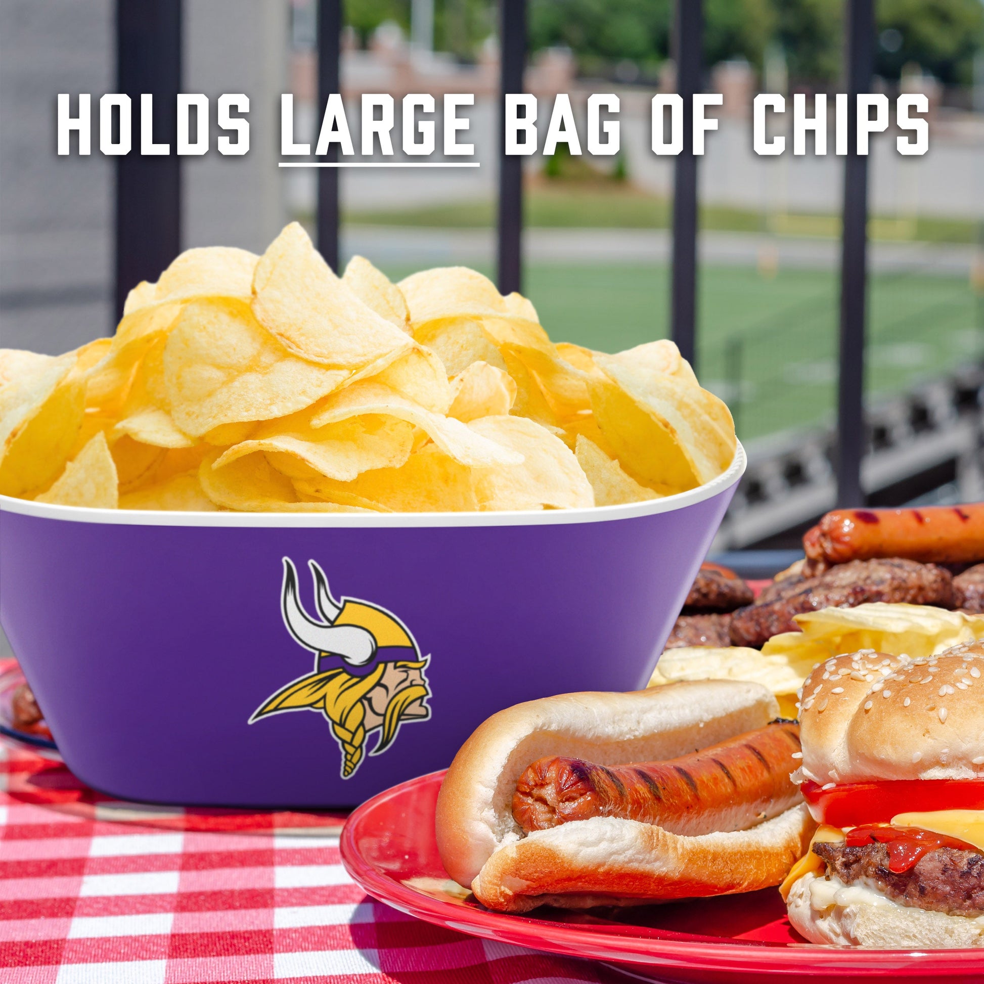 Minnesota Vikings Large Party Bowl Alt 4