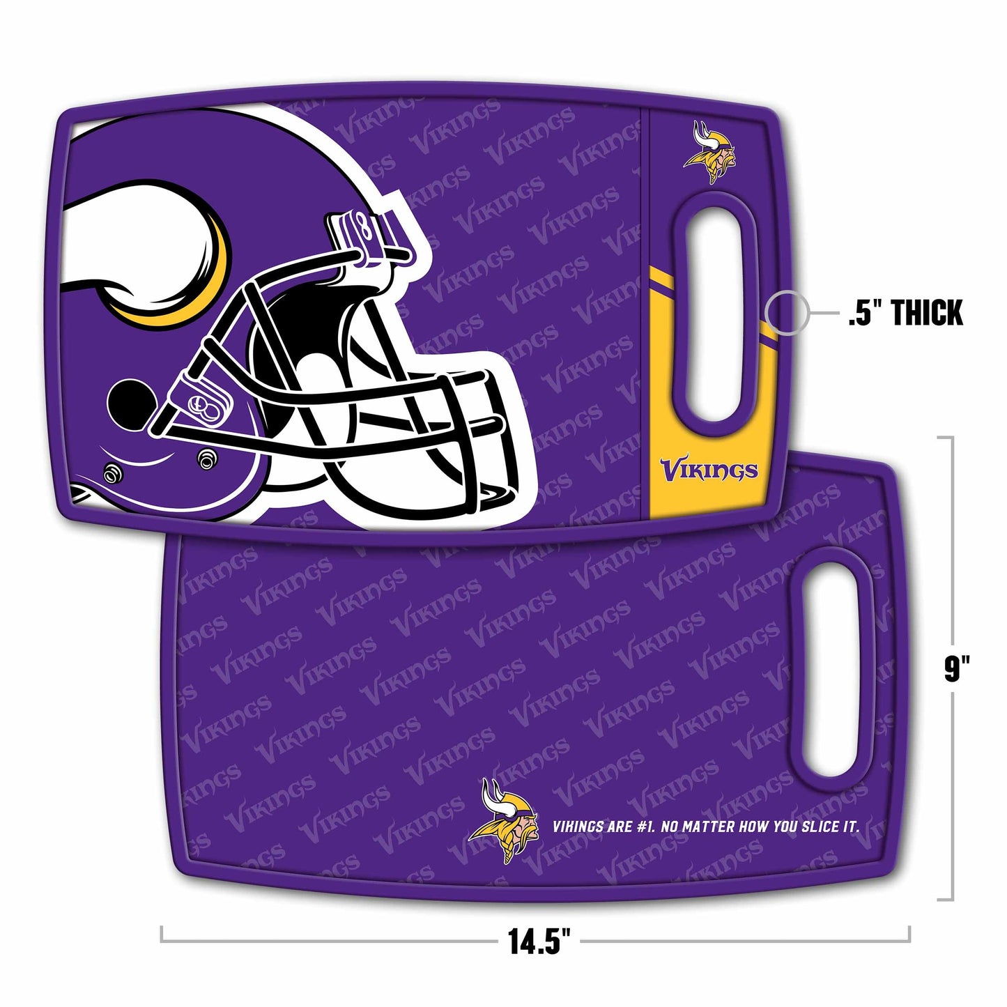 Minnesota Vikings Logo Series Cutting Board Alt 1