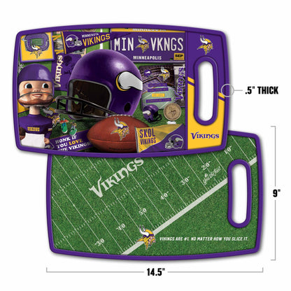 Minnesota Vikings Retro Series Cutting Board Alt 1