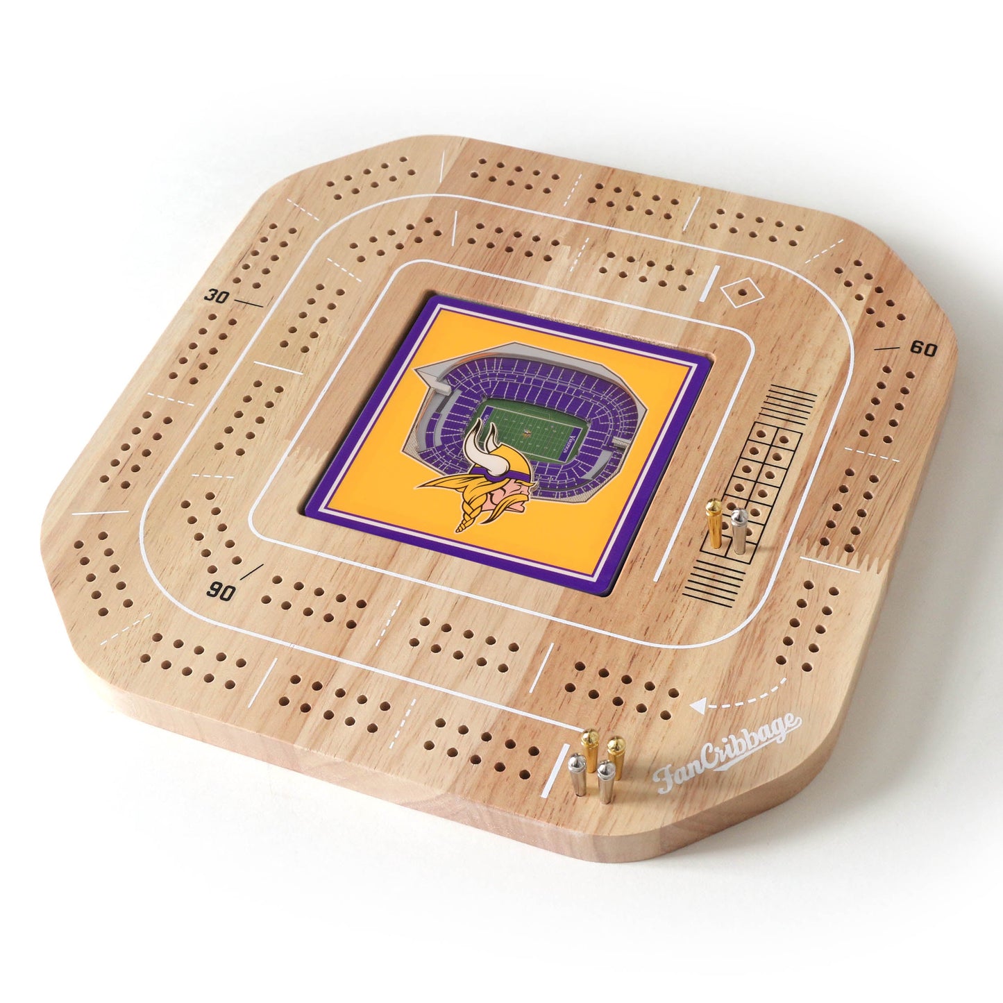 NFL Minnesota Vikings StadiumView Cribbage Game