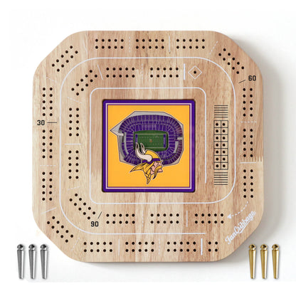 NFL Minnesota Vikings StadiumView Cribbage Game