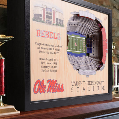 NCAA Mississippi Rebels 25-Layer StadiumView Wallart