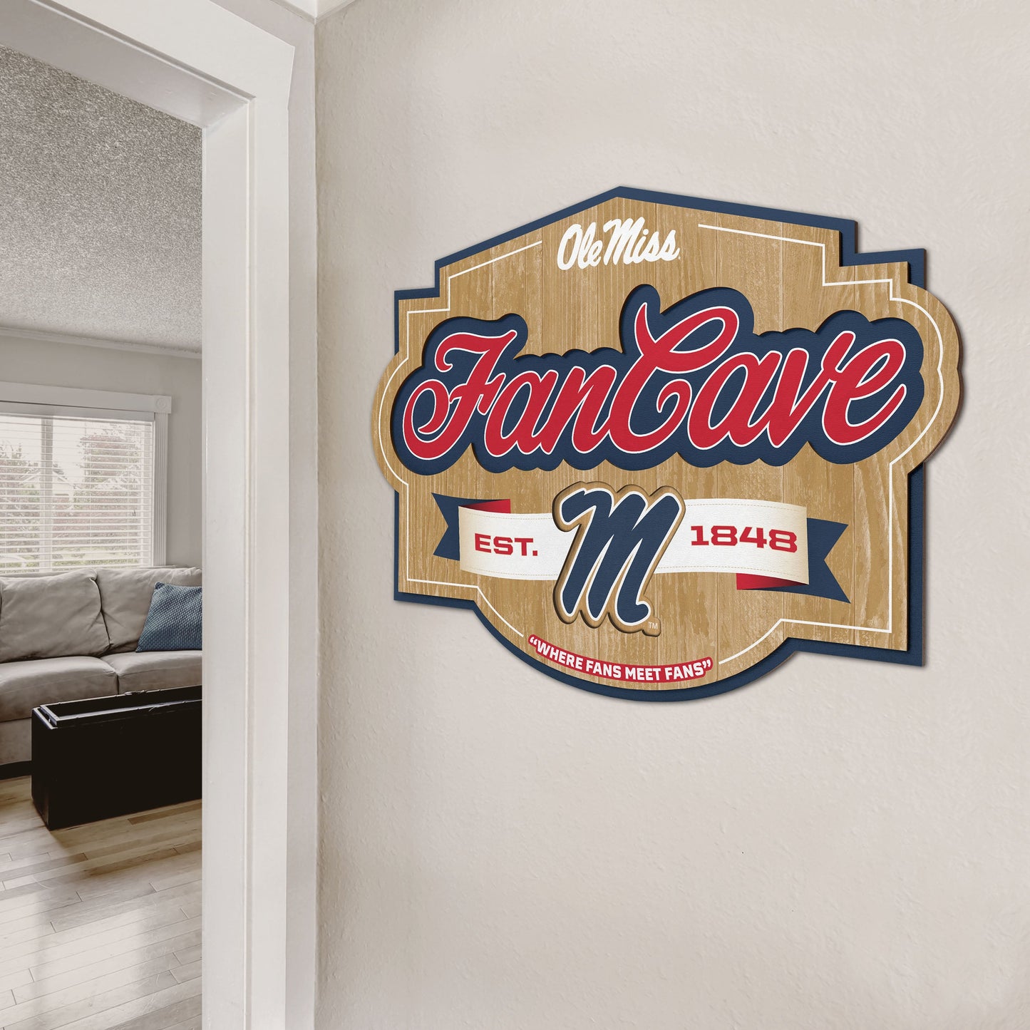Mississippi Rebels Fan Cave Sign Alt 2
