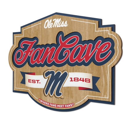 Mississippi Rebels Fan Cave Sign