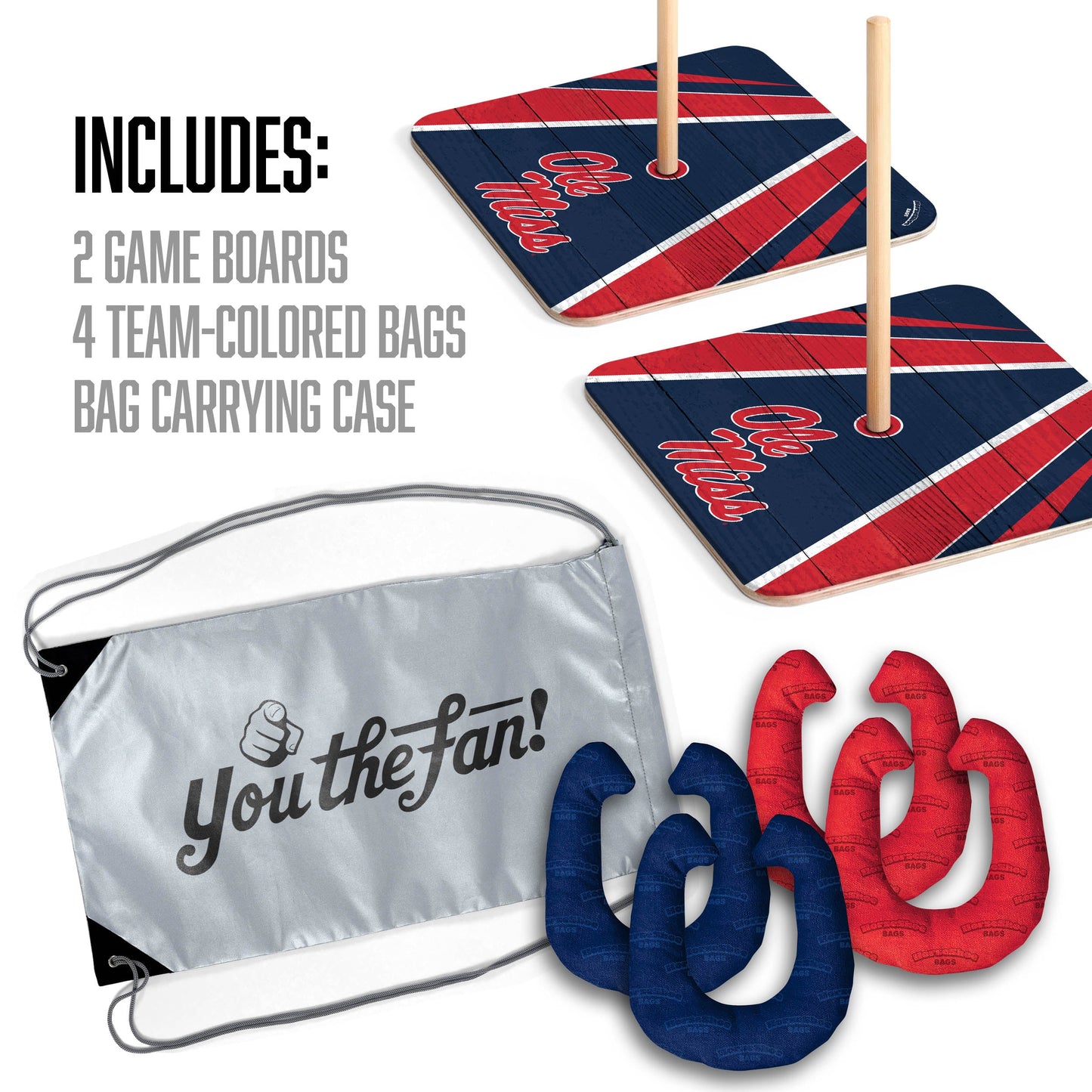 NCAA Mississippi Rebels Horseshoe Bag Game