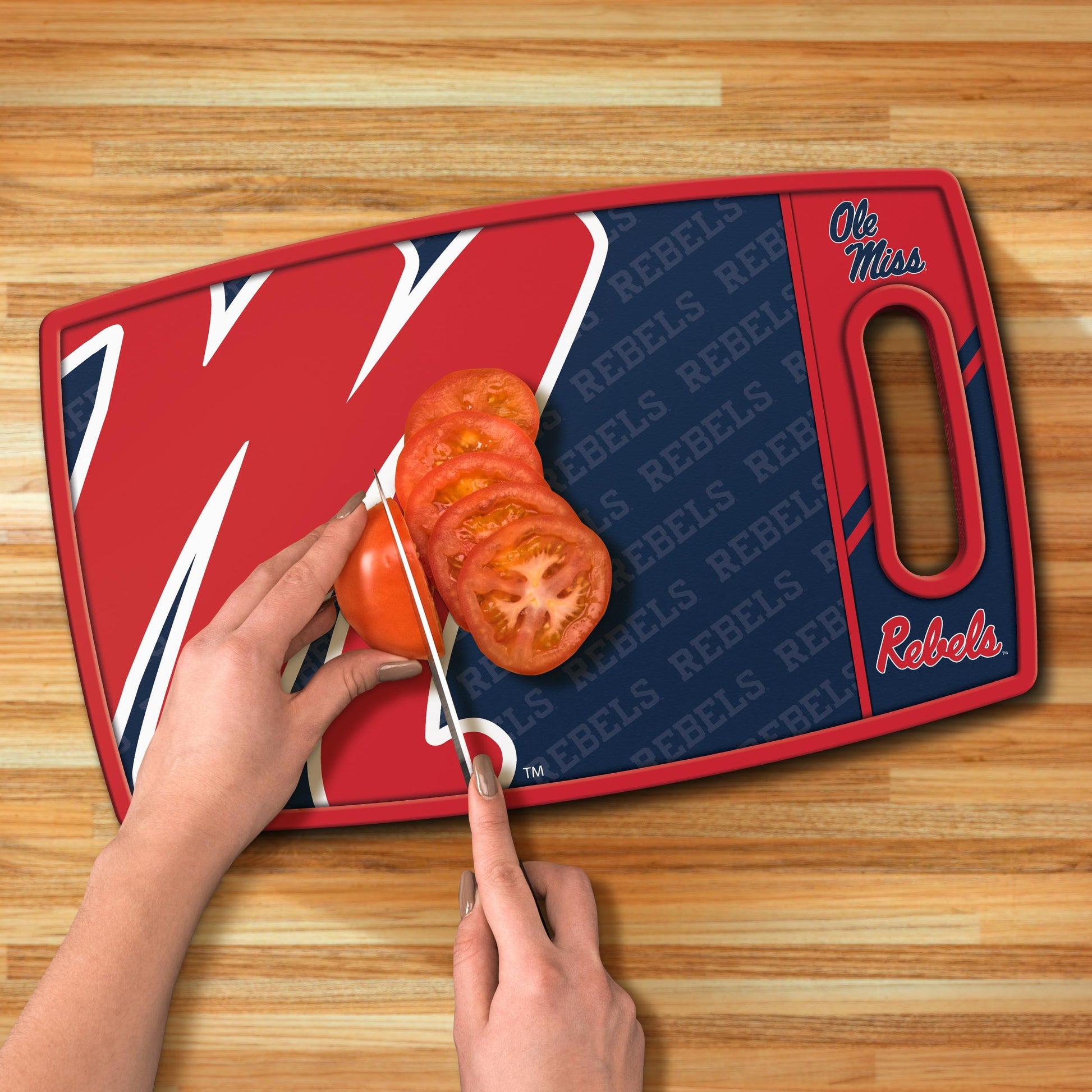 Mississippi Rebels Logo Series Cutting Board Alt 3