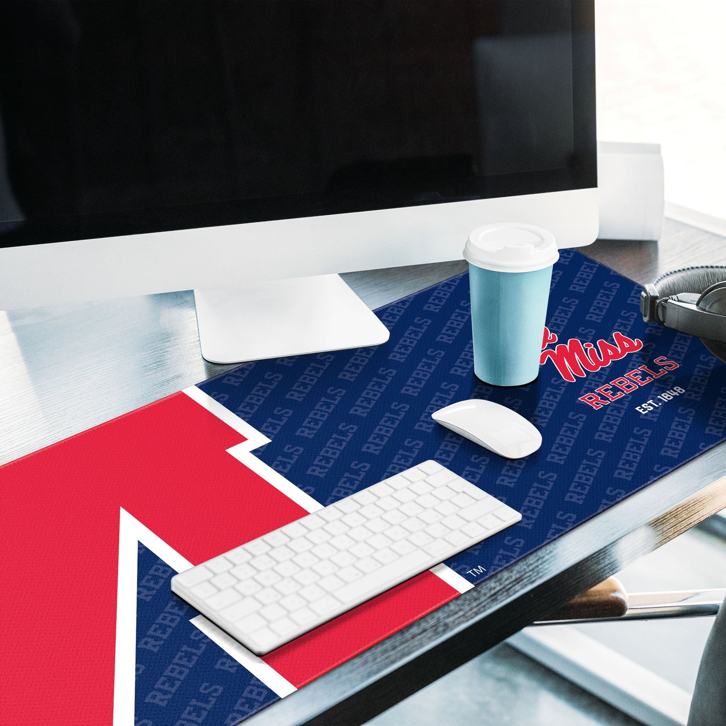 Mississippi Rebels Logo Series Desk Pad Alt 2