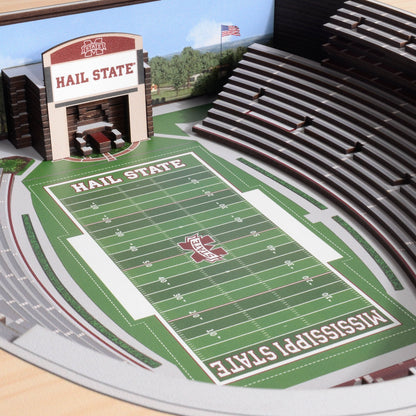 NCAA Mississippi State Bulldogs 25-Layer StadiumView Wallart
