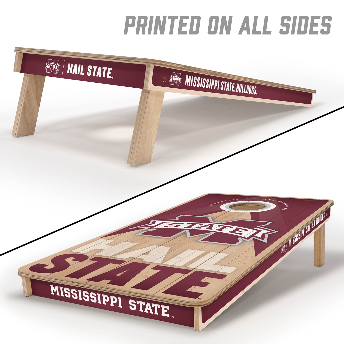 NCAA Mississippi State Bulldogs 2' x 4' Slogan Series Cornhole
