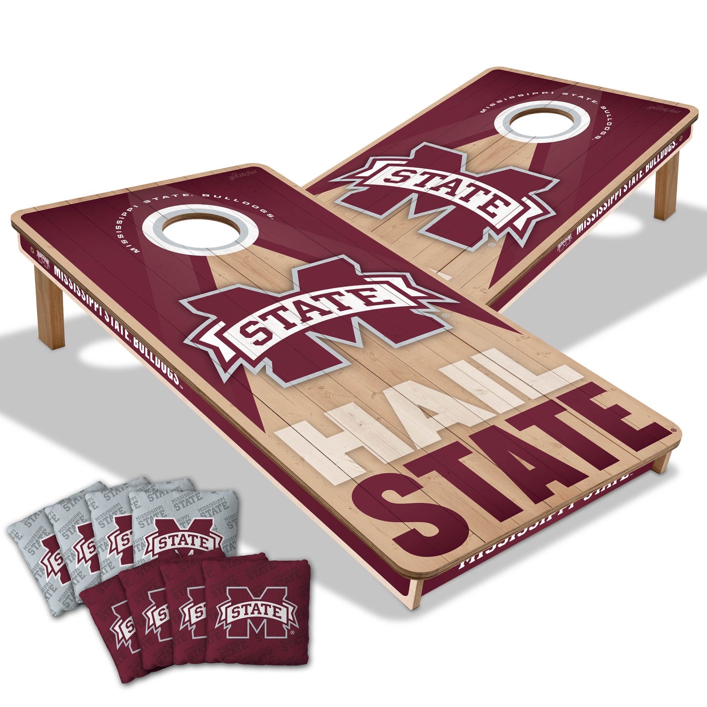 NCAA Mississippi State Bulldogs 2' x 4' Slogan Series Cornhole