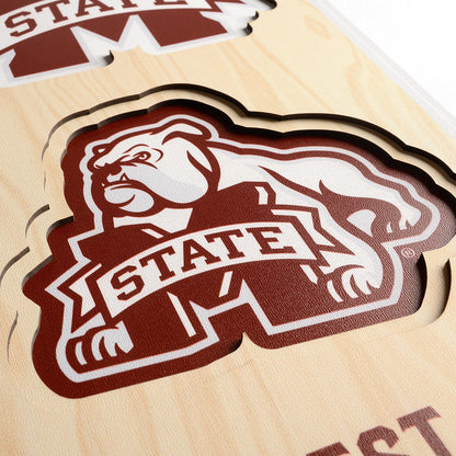 NCAA Mississippi State Bulldogs 3D Stadium Banner 8' X 32'