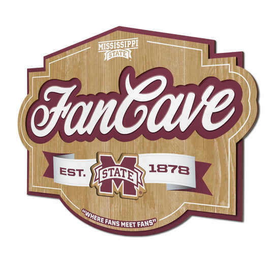 Mississippi State Bulldogs Fan Cave Sign