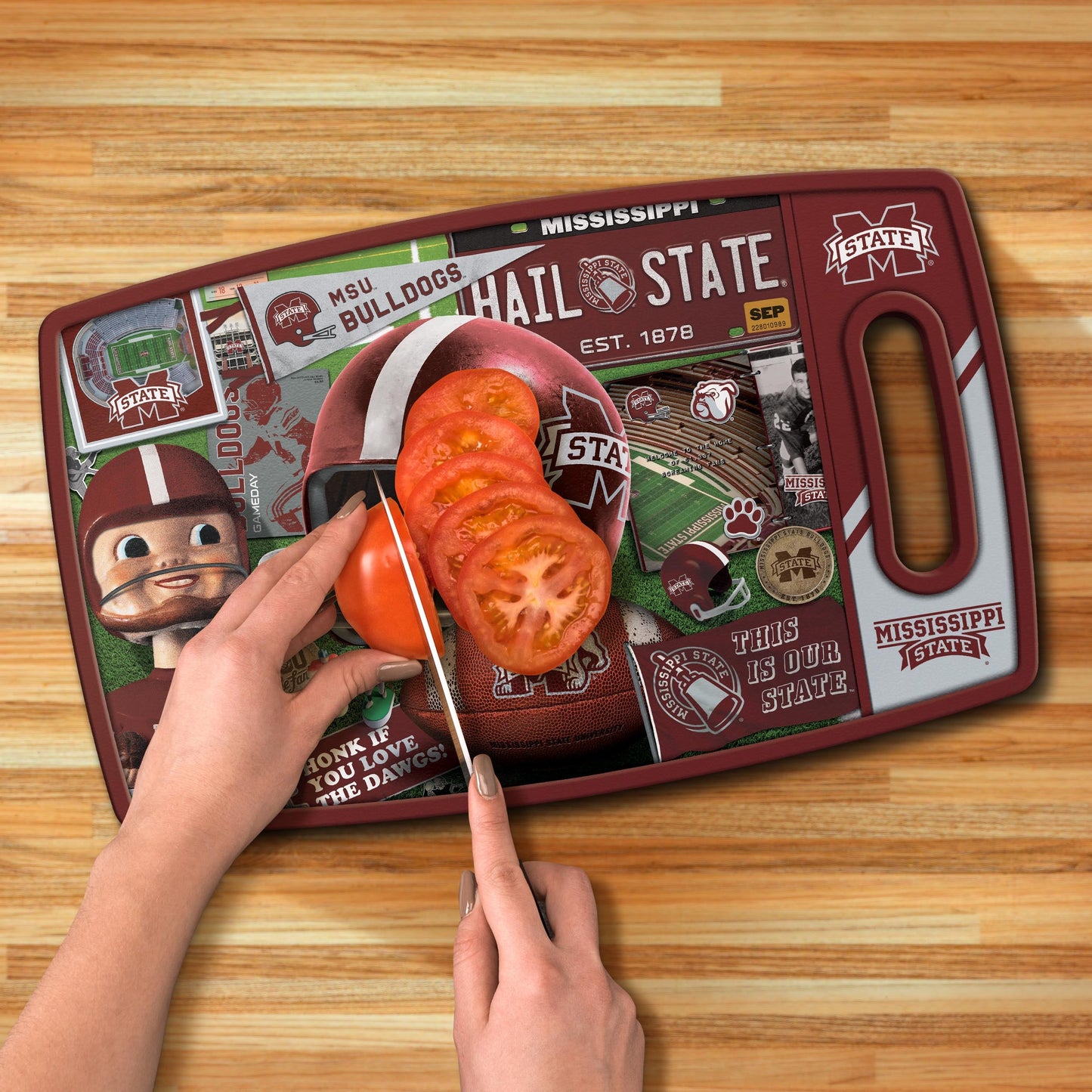 Mississippi State Bulldogs Retro Series Cutting Board Alt 3