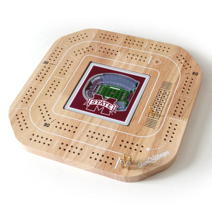 NCAA Mississippi State Bulldogs StadiumView Cribbage