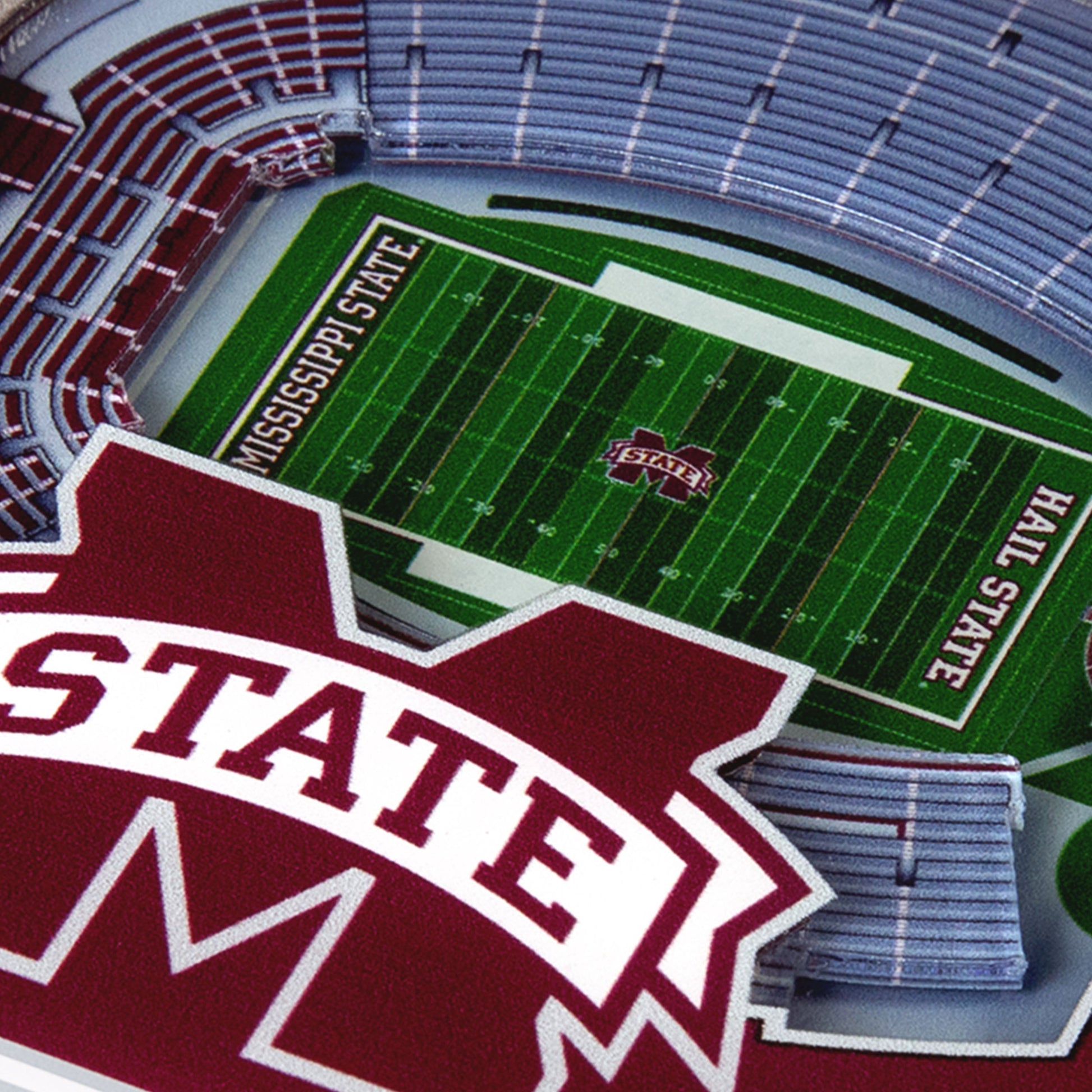 NCAA Mississippi State Bulldogs StadiumView Cribbage
