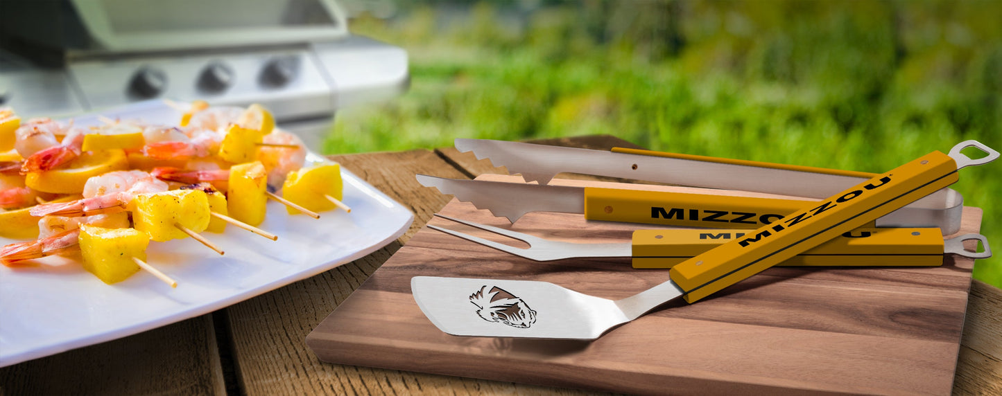 NCAA Missouri Tigers Spirit Series 3-Piece BBQ Set - Alt View 1