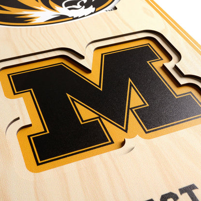 NCAA Missouri Tigers 3D Stadium Banner 8' X 32'