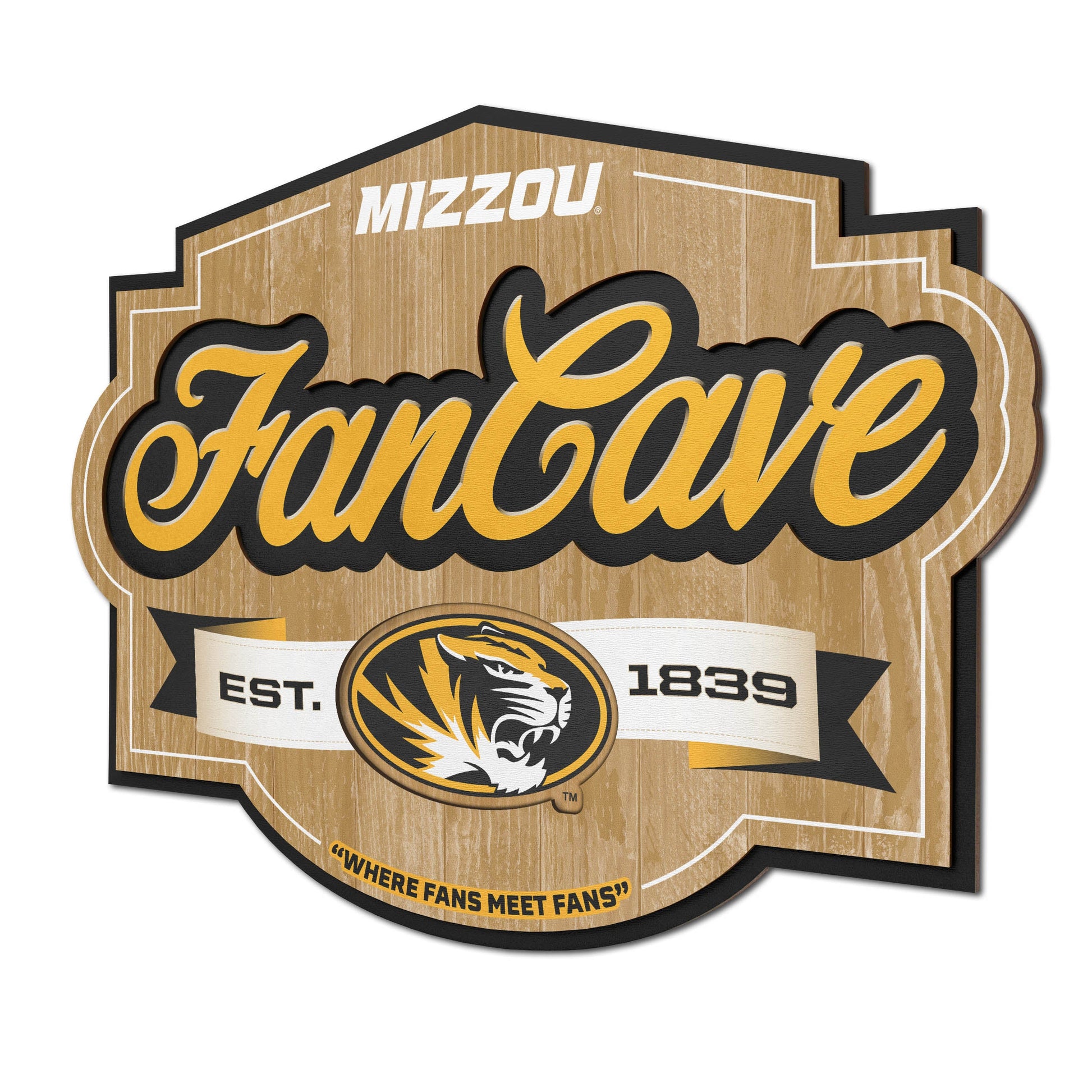 Missouri Tigers Fan Cave Sign