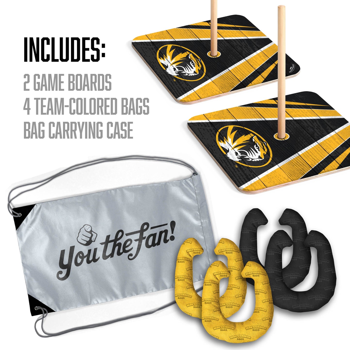 NCAA Missouri Tigers Horseshoe Bag Game