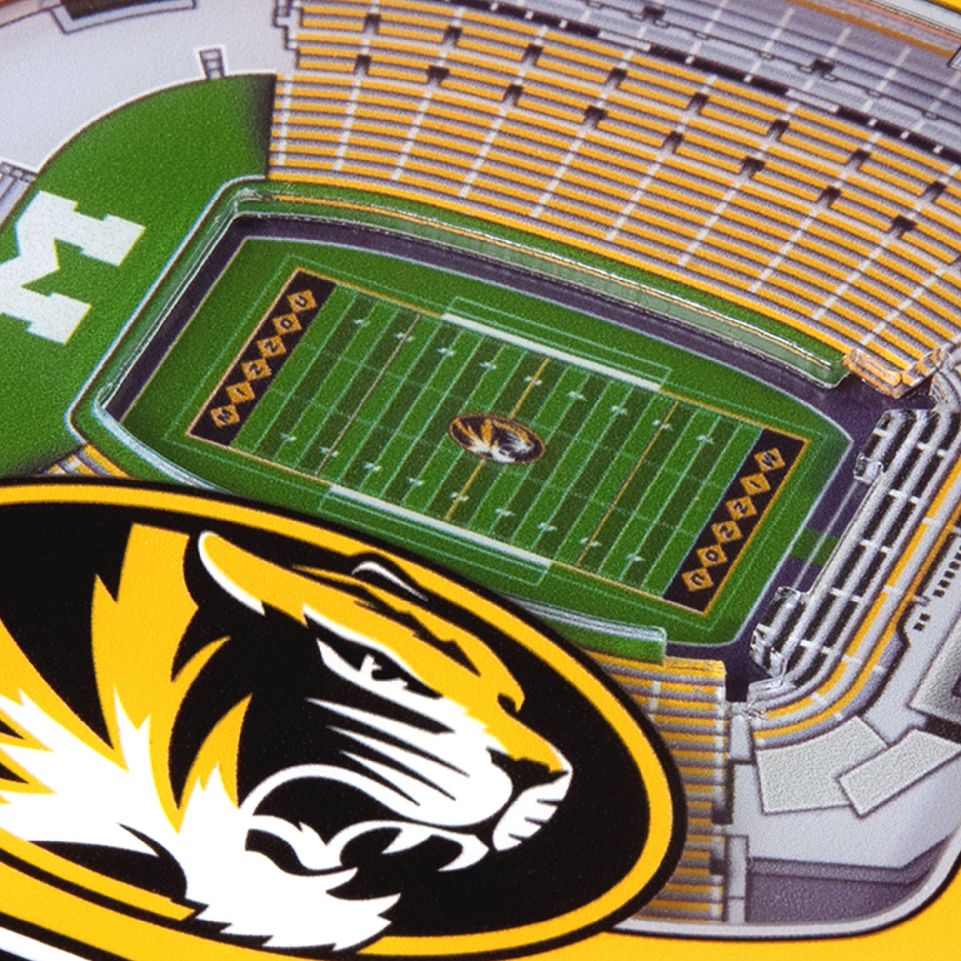 NCAA Missouri Tigers StadiumView Cribbage
