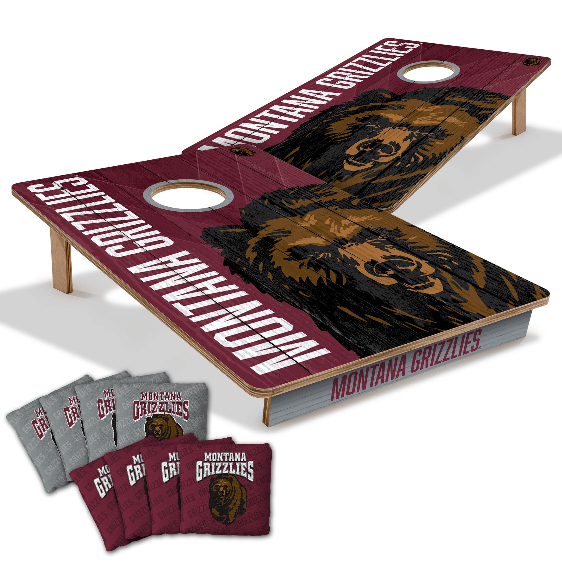 NCAA Montana Grizzlies 2' X 3' All-Wood Cornhole Set-main