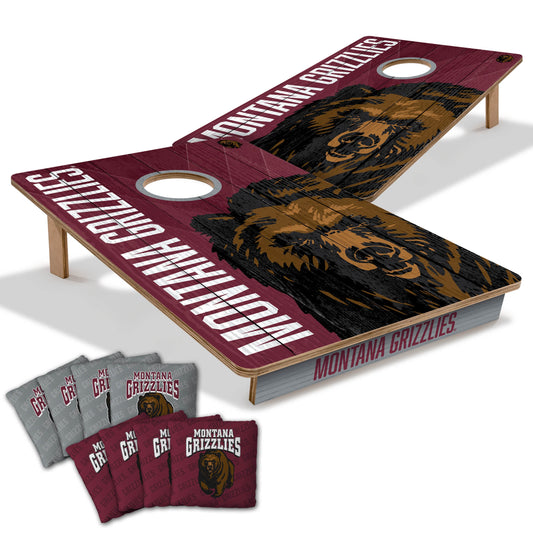 NCAA Montana Grizzlies 2' X 3' All-Wood Cornhole Set-main