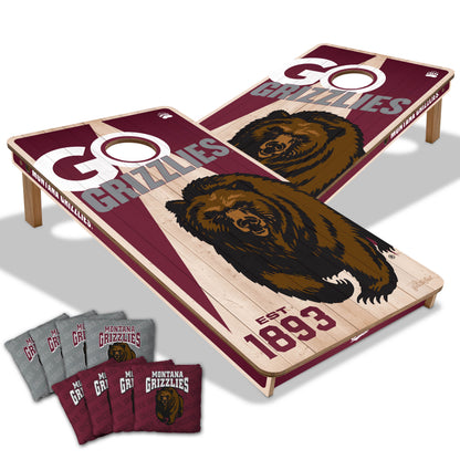 NCAA Montana Grizzlies 2' x 4' Slogan Series Cornhole