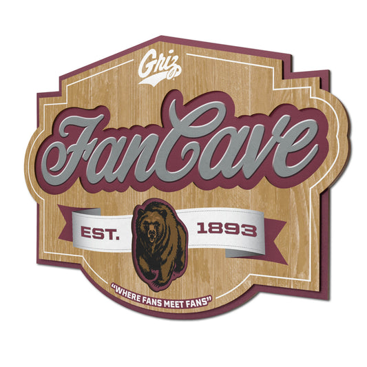 Montana Grizzlies Fan Cave Sign