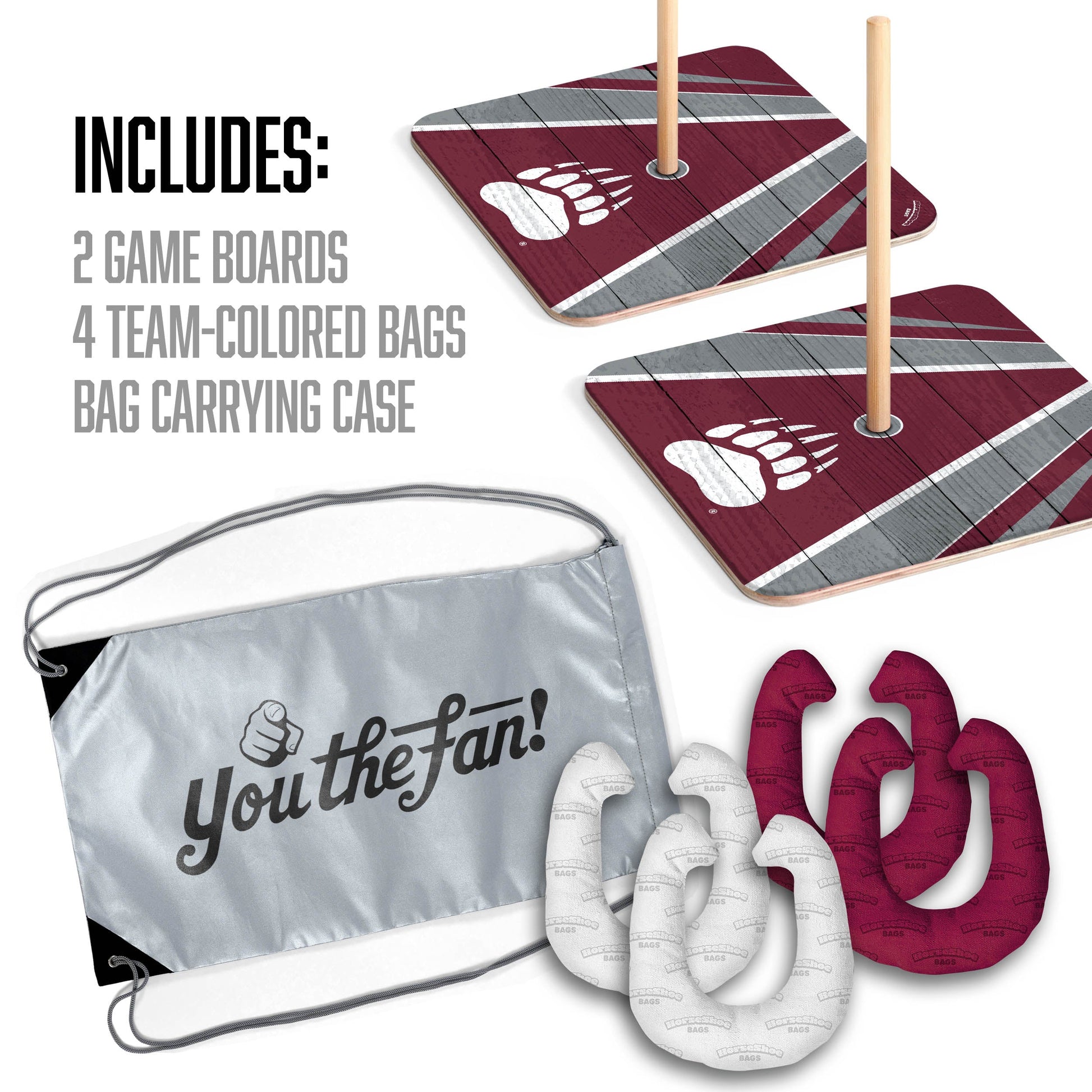 NCAA Montana Grizzlies Horseshoe Bag Game