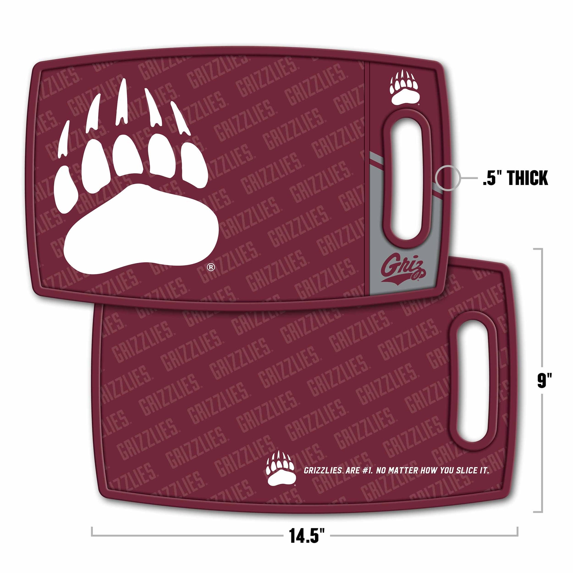 Montana Grizzlies Logo Series Cutting Board Alt 1