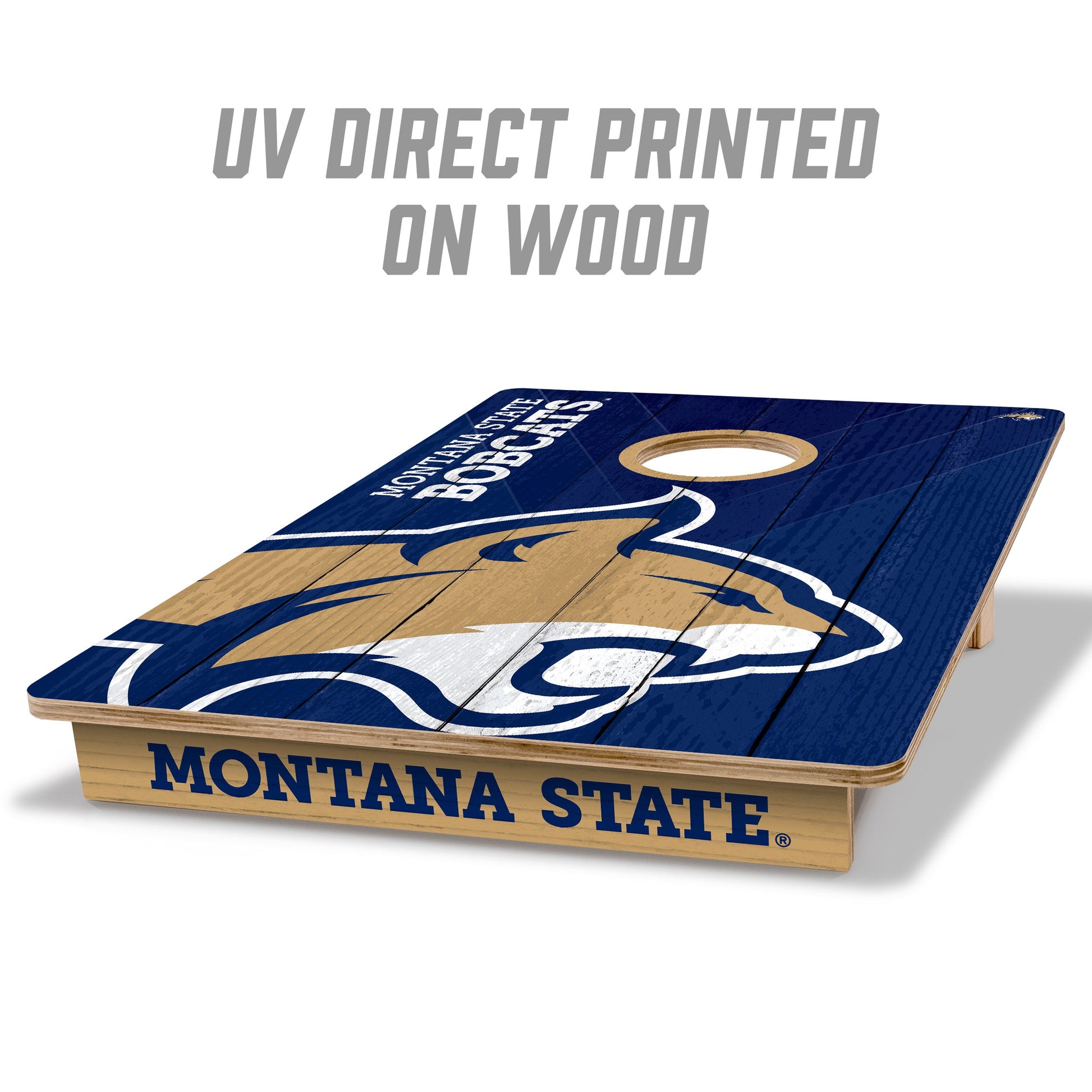 NCAA Montana State Bobcats 2' X 3' All-Wood Cornhole Set - Alt 1