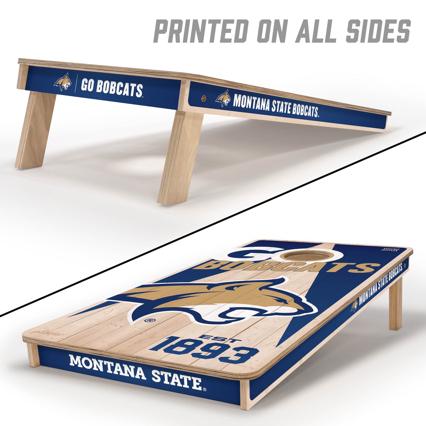 NCAA Montana State Bobcats 2' x 4' Slogan Series Cornhole