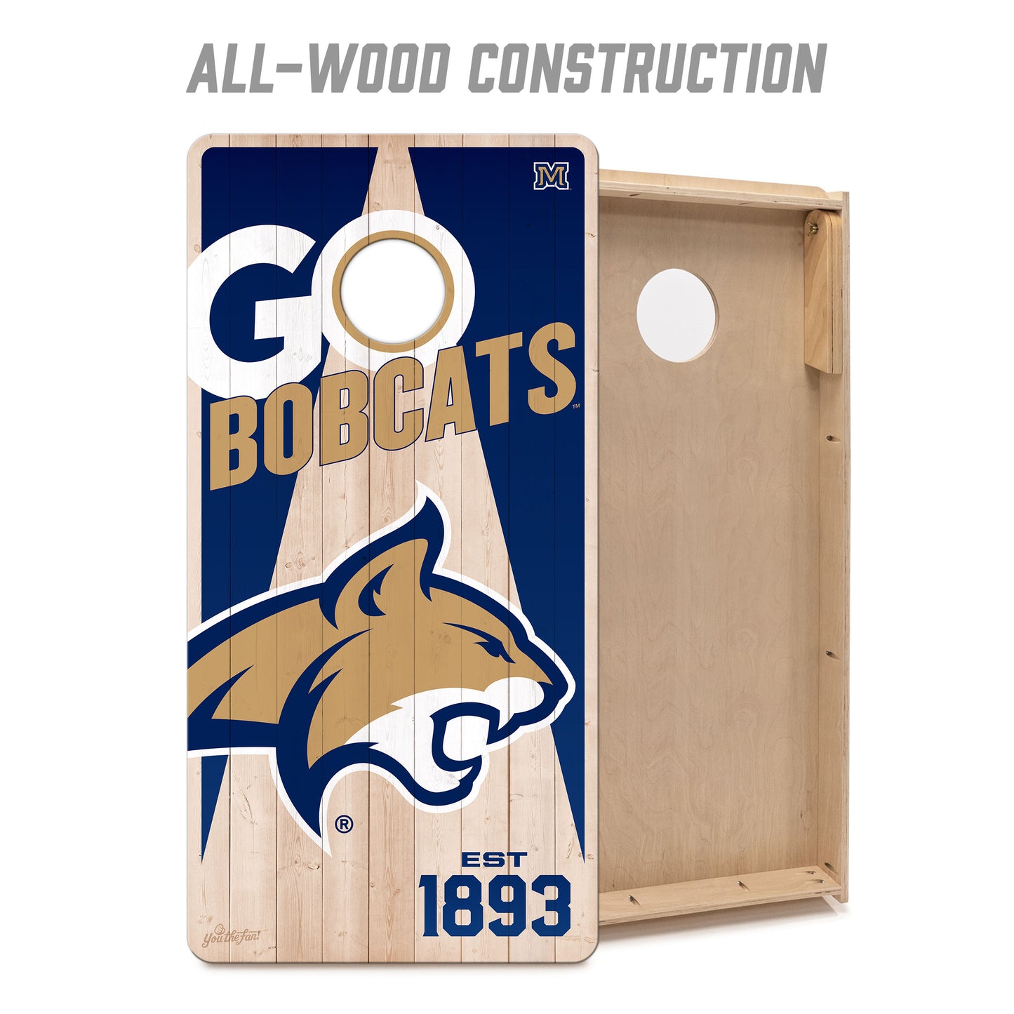 NCAA Montana State Bobcats 2' x 4' Slogan Series Cornhole